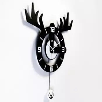 Часы настенные интерьерные большие, с маятником, «Охотник», плавный ход, 6478 см