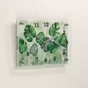 Часы настенные, интерьерные "Кувшинки", бесшумные, 25 х 35 см