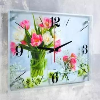 Часы настенные, интерьерные "Свежесть" 40х56 см, бесшумные