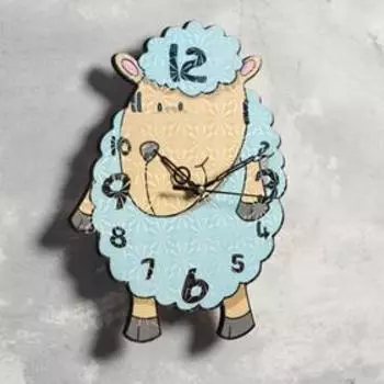 Часы настенные интерьерные "Ягнёнок", d-23.5 см