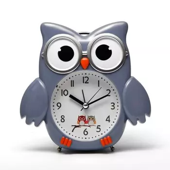 Часы настольные будильник детский «Сова», 14514 см