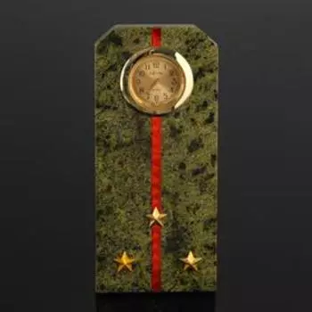 Часы "Погоны ст. лейтенанта" , змеевик