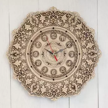 Часы «Узор», 30303 см, фанера