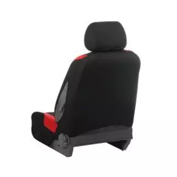 Авточехлы универсальные 9 предметов, черные - красные вставки, М5, H series