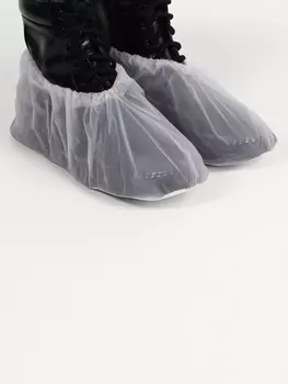 Чехлы для обуви, р-р M (37-40), 29 см, пара, серые