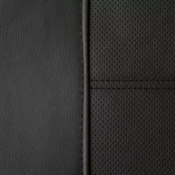 Чехлы на Volkswagen Tiguan NF, I покол., 2007-2017 Экокожа, перф. 15 пред. Skyway черный, Vw3-2K