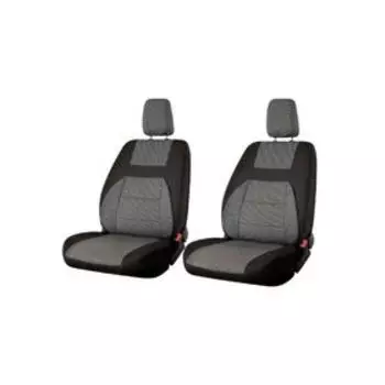 Чехлы сиденья Lada GRANTA 2011-н.в. зад. сид. сплошное жаккард 11 предм. Skyway, т-серый