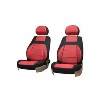 Чехлы сиденья LADA ВАЗ-2109/21099 1987-2011 жаккард 8 предм. SKYWAY, красный, V007-D3
