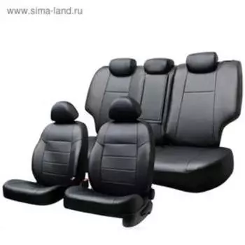 Чехлы сиденья Toyota Caldina Van 1992-2002, жаккард, 8 предм., черный-серый, прав руль, Ty32-2