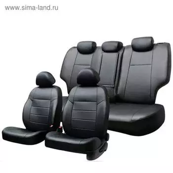 Чехлы сиденья Toyota Caldina Van 1992-2002, жаккард, 8 предм., черный-серый, прав руль, Ty32-2