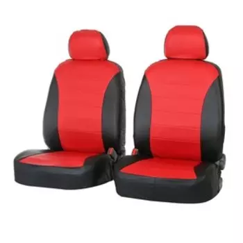 Чехлы универсальные "Аригон", экокожа, набор, черно-красные