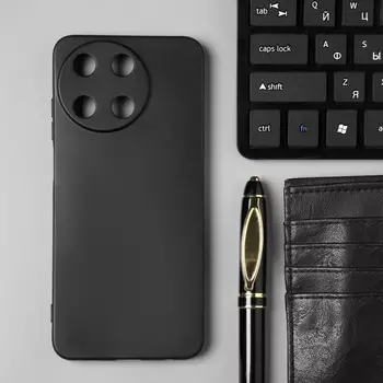 Чехол BoraSCO матоваый для Realme 11 4G, черный
