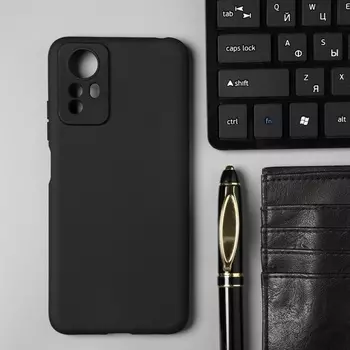 Чехол BoraSCO матоваый для Xiaomi Redmi Note 12S, черный