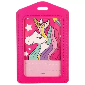 Чехол для бейджа, кожзам, Минни Маус и Единорог