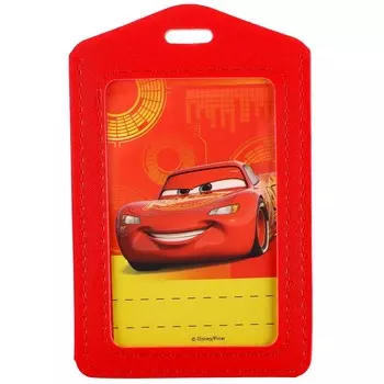 Чехол для бейджа, кожзам, Тачки