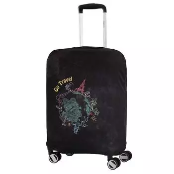 Чехол для чемодана W1026-L FABRETTI , цвет черный