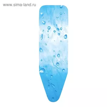 Чехол для гладильной доски Brabantia PerfectFit, 2 мм поролона, принт ледяная вода, размер 124х38 см