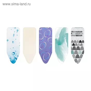 Чехол для гладильной доски Brabantia PerfectFit, 2 мм поролона, цвет МИКС, размер 135х45 см