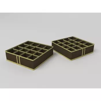 Чехол для мелочей, 16 ячеек, 35х35х10 см