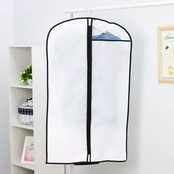 Чехол для одежды, 60100 см, цвет белый