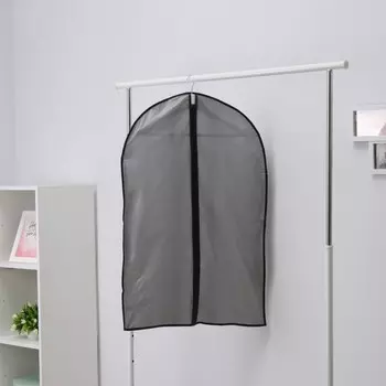 Чехол для одежды LaDоm, плотный, 6090 см, цвет серый