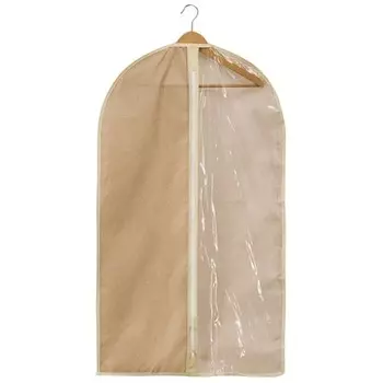 Чехол для одежды «Лен», 100х60 см, песочный