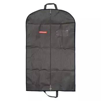Чехол для одежды объемный Hausmann с овальным окном ПВХ и ручками 60x100x10, серый