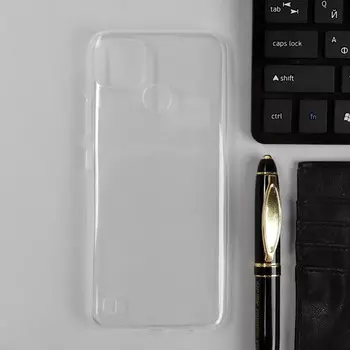 Чехол для Realme c21y, силиконовый, прозрачный