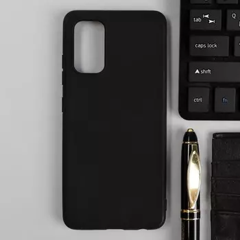 Чехол для Samsung Galaxy A32, силиконовый, матовый, черный