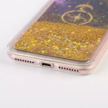 Чехол на телефон iPhone 7/8 PLUS с блёстками внутри Stars , 7,7 15,8 см