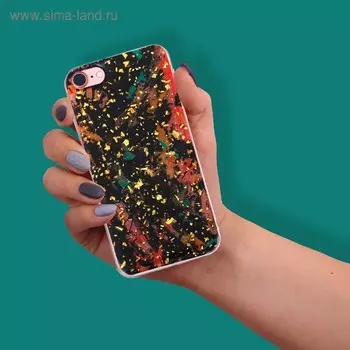 Чехол для телефона iPhone 7 с фольгированием Break rules, 6.5 × 14 см