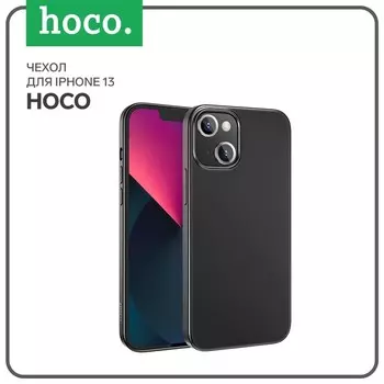 Чехол Hoco, для iPhone 13, полиуретан (TPU), толщина 1 мм, черный