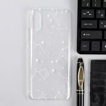 Чехол iBox Art, для телефона Xiaomi Redmi 9A, силиконовый, прозрачный, созвездие