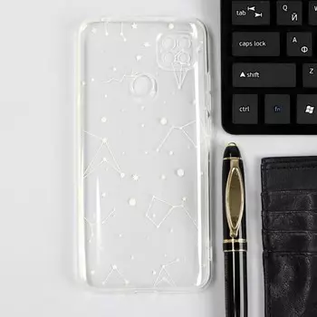Чехол iBox Art, для телефона Xiaomi Redmi 9C, силиконовый, прозрачный, созвездие