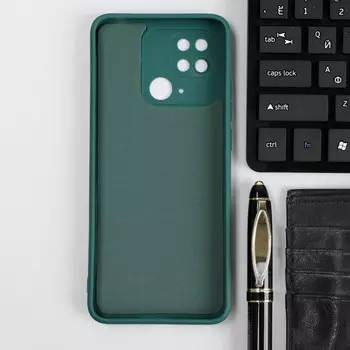 Чехол iBox Case, для телефона Xiaomi Redmi 10C, силиконовый, защита камеры, зеленый