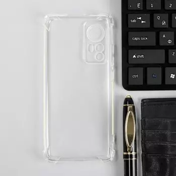 Чехол iBox Crystal, для телефона Xiaomi 12/12X, силиконовый, противоударный, прозрачный