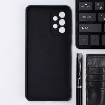 Чехол Innovation, для Samsung Galaxy A73, силиконовый, матовый, черный