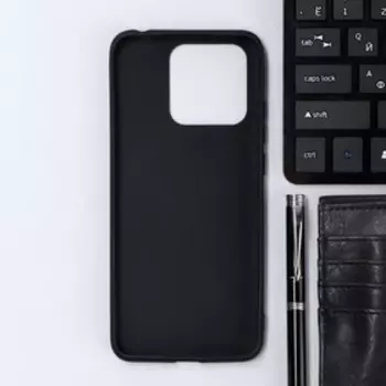 Чехол Innovation, для Xiaomi Redmi 10C, силиконовый, матовый, черный
