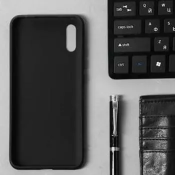 Чехол Innovation, для Xiaomi Redmi 9A, силиконовый, матовый, черный