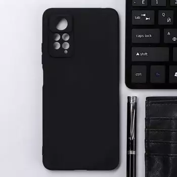 Чехол Innovation, для Xiaomi Redmi Note 11 Pro, силиконовый, матовый, черный