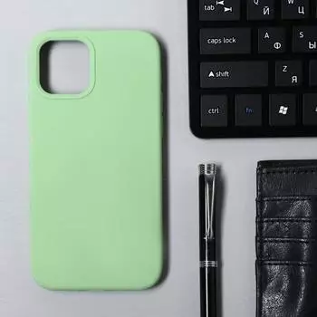 Чехол Krutoff, для iPhone 12/12 Pro, матовый, мятный