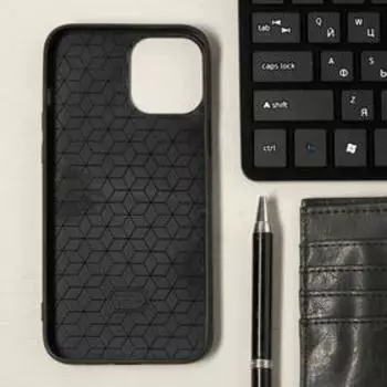 Чехол LuazON для iPhone 12 Pro Max, поддержка MagSafe, вставка из стекла и кожи, зеленый