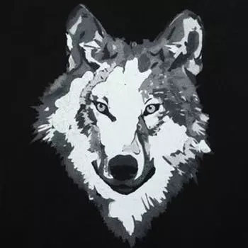 Чехол-майка "Волк", на переднее сиденье, хлопок