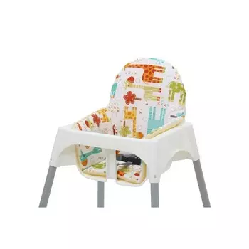Чехол мягкий Polini kids «Жирафы» для стульчика Antilop, цвет желтый