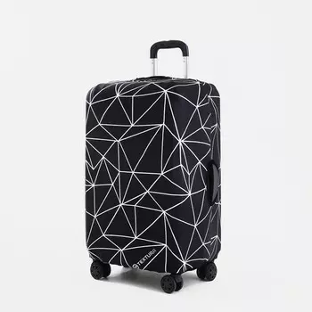 Чехол TEXTURA на чемодан на колёсах, 28" (L), с принтом «Созвездие», чёрный