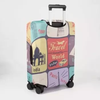 Чехол на чемодан 28", цвет разноцветный