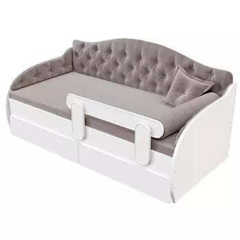 Чехол на кровать-тахту «Вэлли», размер 80x180 см, цвет серый