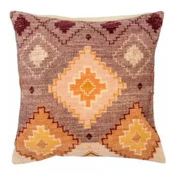Чехол на подушку из хлопкового бархата Ethnic, размер 45х45 см