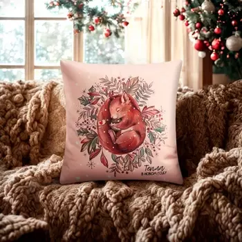 Чехол на подушку «Этель. Белочка» 4040 см, велюр