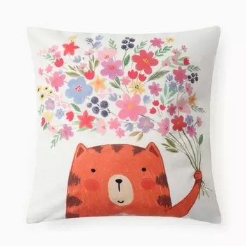 Чехол на подушку «Этель. Букетик», 4040 см, велюр